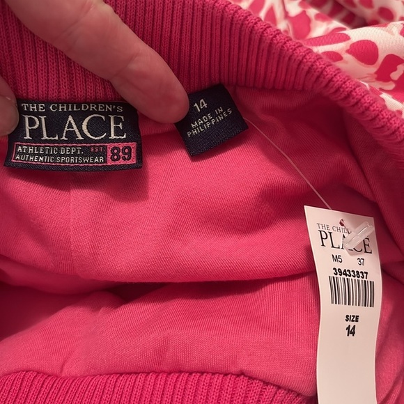The Children’s Place Athletic Dept Authentic Sportswear Pink Chetah Winter Pants - Picture 7 of 15